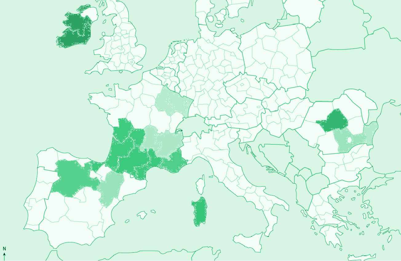 Life Green Sheep Country Map - green 1